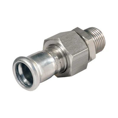 Afbeelding van Bonfix Perskoppeling RVS 316L 3 Dlg koppeling R1/2&quot;x18mm