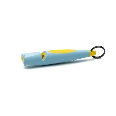 Afbeelding van ACME Hondenfluitje nr. 211,5 (update 2023) Alpha verbeterde versie ideaal voor het terugroepen groot bereik nieuwe handgreep frequentie gestandaardiseerd (babyblauw/geel)