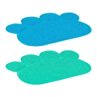 Afbeelding van Kattenbakmat Pitou Groen of Blauw 40 x 30 cm