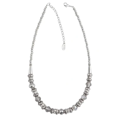 Afbeelding van Behave Ketting met decoratieve kralen, facet geslepen kralen en steentjes
