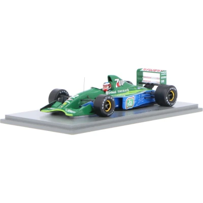 Afbeelding van Jordan 191 Ford Cosworth Spark Modelauto 1:43 1991 Michael Schumacher Racing Team 7Up S8079