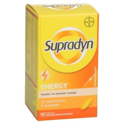 Afbeelding van Supradyn Energy Multivitamine 90 Tabletten
