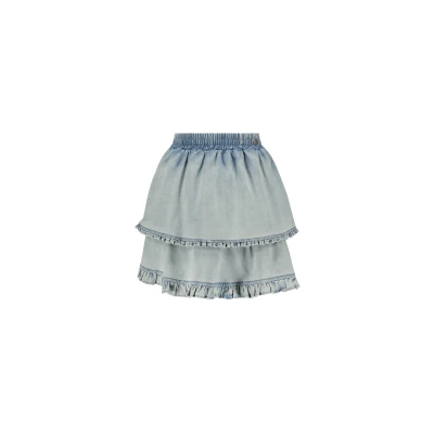 Afbeelding van Kinder Skirt Toeda Denim Summer Classic Light Maat 110 Le Chic