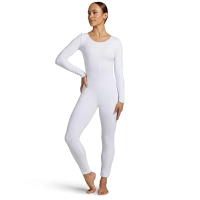Afbeelding van Capezio Unitard met lange mouwen voor dames, Wit, M