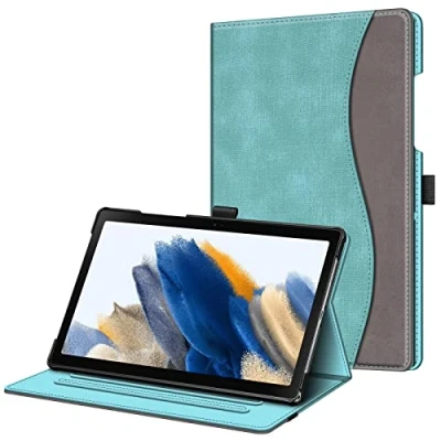 Afbeelding van FINTIE beschermhoes voor Samsung Galaxy Tab A8 2021 10,5 inch (SM X200/SM X205/SM X207) met meerdere posities documentenvak, automatische slaap /wekfunctie, turquoise