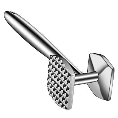 Afbeelding van Aliglow Tenderizer hamer voor vlees en stamper stoppen slaan, steaks, rundvlees gevogelte, solide structuur van metaal met rubberen greep