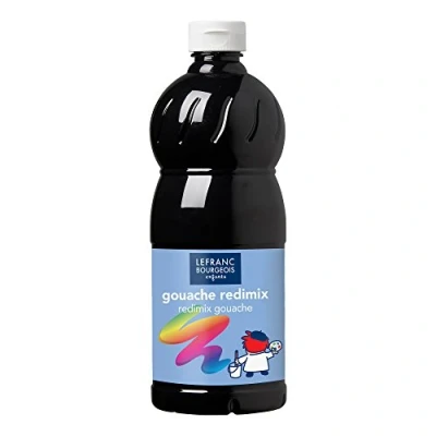 Afbeelding van L&amp;B Plakkaatverf Redimix Black 1L
