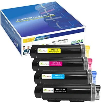 Afbeelding van Compatibele Tonercartridges 4 Kleuren 6510 6515【Extra Hoog Rendement】5500 Pagina&#039;s BK 4300 CMY voor Xerox Phaser 6510n 6510dn 6510dni 6510dnm WorkCentre 6515n 6515dn 6515dni 6515dnm Printer