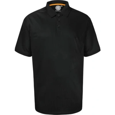 Afbeelding van Kam Heren Big Size Performance Ademend Mesh Sport Polo Shirt (5401), Zwart, 3XL