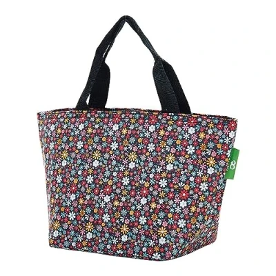 Afbeelding van Eco Chic Cool Lunch Bag _ small C04BK Black Ditsy