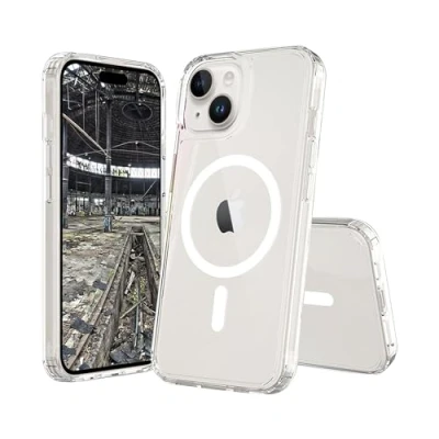 Afbeelding van JT Berlin Pankow Clear MagSafe Backcover Apple iPhone 15 Transparant compatible