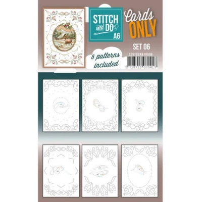 Afbeelding van Nr. 6 A6 Cards Only Stitch and Do
