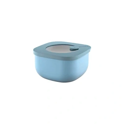 Afbeelding van Guzzini Kitchen Active Design, STORE&amp;MORE, Lage Hermetic Container voor Koelkast/diepvries/Magnetron (S) Mat Celeste, 12,2 x h6,8 cm 170700189