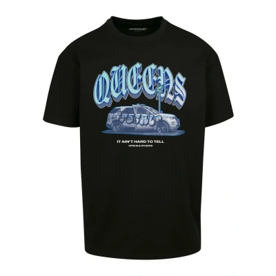 Afbeelding van Upscale by Mister Tee Queens Tshirt print, Maat: XL, Black
