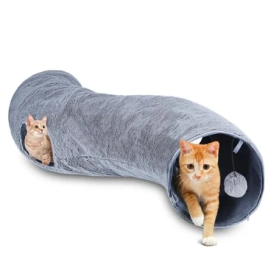 Afbeelding van Nobleza Kattentunnel Speeltunnel Kattenspeelgoed Kattenspeeltjes Kruiptunnel