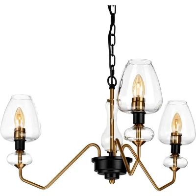 Afbeelding van Bohemian Hanglamp Steady Lighting Metaal E14 L: 73.2cm Voor Binnen Woonkamer Eetkamer Brons