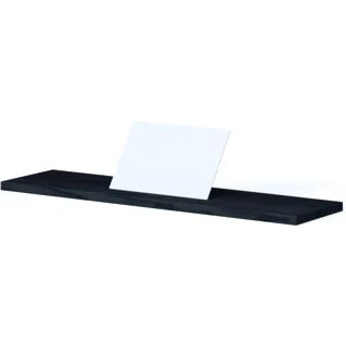 Afbeelding van Looox wooden bath shelf 78 cm eiken black mat wit wbshelfbl78mw