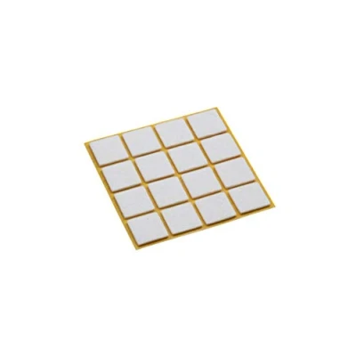 Afbeelding van Metafranc Viltglijders zelfklevend effectieve bescherming van uw meubels en stoelen / meubelglijders set voor gevoelige vloeren stoelglijders vloerglijders 22 x mm (16 Stuk) wit