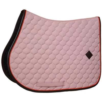 Afbeelding van Zadeldoek onion quilt leer neon jumping oude roos FULL