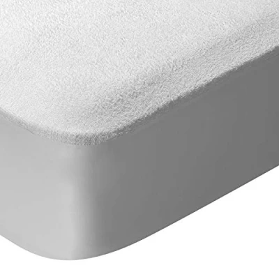 Afbeelding van Pikolin Home Matrasbeschermer badstof badstof, 100% katoen, waterdicht en ademend Cama 140 (140 x 190 cm) wit