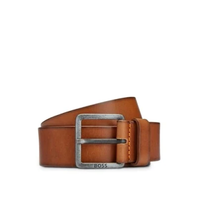 Afbeelding van BOSS leren riem Jeeko cognac