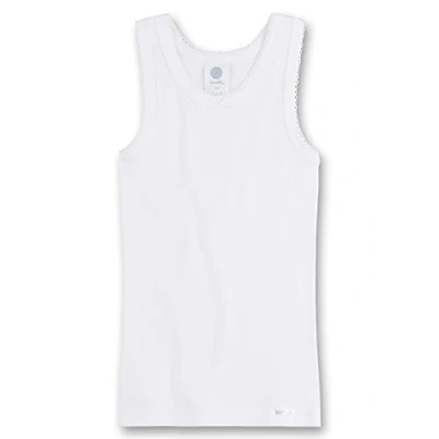 Afbeelding van Sanetta Meisjeshemd W/O Sleeves Onderhemd, wit, 176