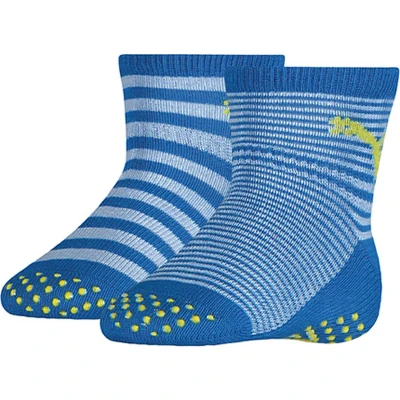 Afbeelding van PUMA Unisex Baby Clssc Sokken (2 stuks), Blue Green Combo, 18 EU