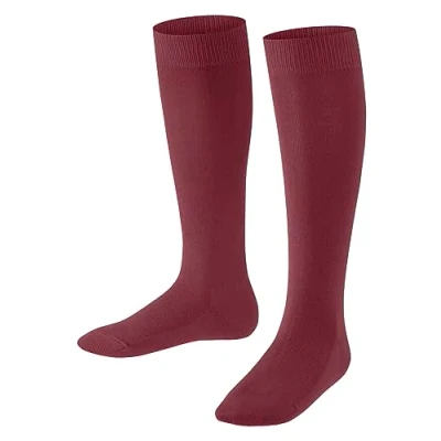 Afbeelding van FALKE Uniseks kind Kniekousen Family K KH Duurzaam Katoen Lang eenkleurig 1 Paar, Rood (Ruby 8830) nieuw milieuvriendelijk, 35 38