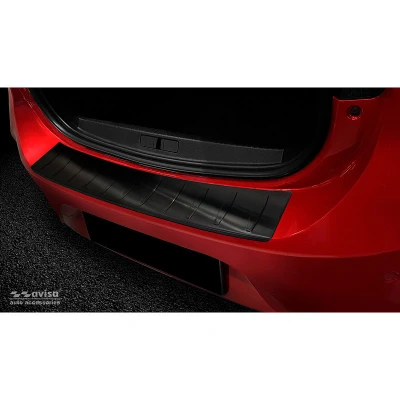 Afbeelding van Avisa Zwart RVS Achterbumperprotector passend voor Opel Corsa F HB 5 deurs GS Line 2019 &#039;Ribs&#039;