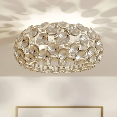 Afbeelding van Lindby plafondlamp 3 lichts acryl, metaal H: 21 cm E14 chroom