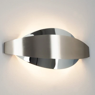 Afbeelding van Lindby wandlamp 2lichts Metaal H: 13 cm G9 mat nikkel, chroom