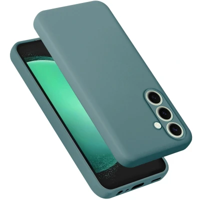 Afbeelding van Cadorabo Hoesje geschikt voor Samsung Galaxy S24 FE in LIQUID GROEN Beschermhoes gemaakt van flexibel TPU silicone Case Cover