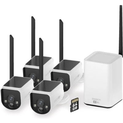 Afbeelding van Swann MaxRanger4K Solar Wireless Security System 4x NVW MR4KCAM 4K Cameras