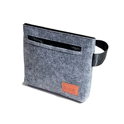 Afbeelding van PiuPet® Dog traktatiezak, Hondenvoerzak in viltlook, Ideaal voor hondentraining (22 x 18 cm)