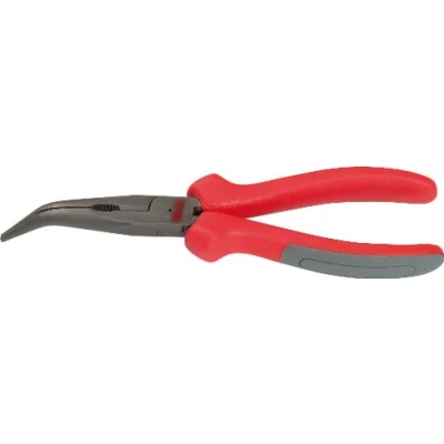Afbeelding van KS Tools, Tang, ULTIMATEplus platte rondbek tang gebogen (165 mm)