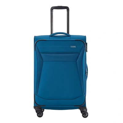 Afbeelding van Travelite Chios 4 Wiel Trolley M petrol Zachte koffer