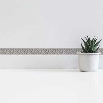 Afbeelding van KLASSIEKE BEHANGRAND Zelfklevend zilver goud metallic A.S. Création Only Borders 11