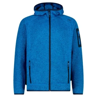 Afbeelding van CMP Knit Tech jas voor heren, met vaste capuchon, capuchon