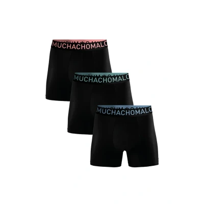 Afbeelding van Muchachomalo Heren Boxershorts 3 Pack Bamboe Zacht Ondergoed Maat S Mannen Zwarte Onderbroeken