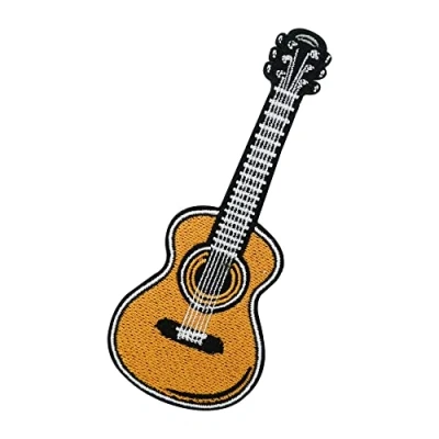 Afbeelding van Akoestische gitaarpatch om op te strijken Bandpatches, Rock strijkplaatje, opstrijkbaar