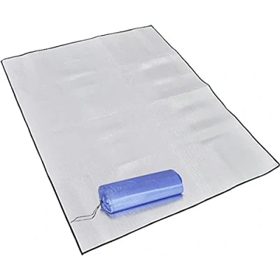 Afbeelding van KALUROIL Aluminium isolatiemat, schuimmat, slaapmat voor camping, isolatiedeken, opvouwbare tentmat, vloermat, thermomat, mat van aluminiumfolie
