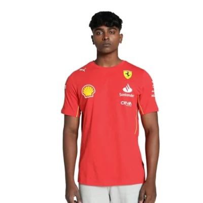 Afbeelding van Ferrari Teamline Shirt 2024 L Carlos Sainz Charles Leclerc Formule 1