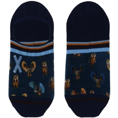 Afbeelding van XPOOOS &amp; AFNF Owls bamboe invisible heren footies