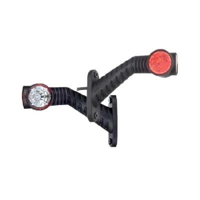 Afbeelding van Horpol 2 x LED rubberen begrenzingslamp, 12 V, 24 met E keurmerk, positielicht voor vrachtwagen, auto, wit, rode lamp,