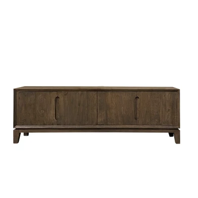 Afbeelding van Livingfurn Cortez tv meubel 170cm donkerbruin Hout