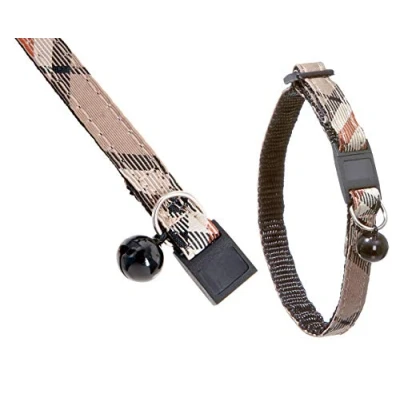 Afbeelding van Karlie vintage halsband 3 diamant bruin