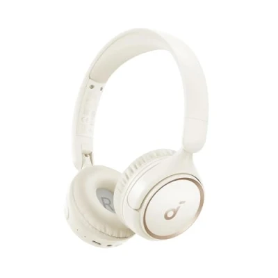 Afbeelding van soundcore H30i draadloze on ear hoofdtelefoon, inklapbaar ontwerp, pure bastonen, 70 u speeltijd, Bluetooth 5.3, lichtgewicht en comfortabel, appconnectiviteit(wit)