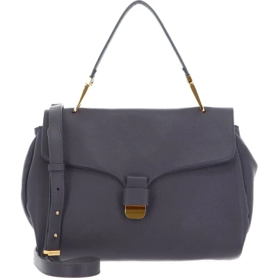 Afbeelding van COCCINELLE Leren Schoudertas Soft Handbag Ardesia Donkergrijs