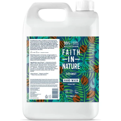 Afbeelding van Faith in Nature Coconut Handzeep Navulverpakking 5LT