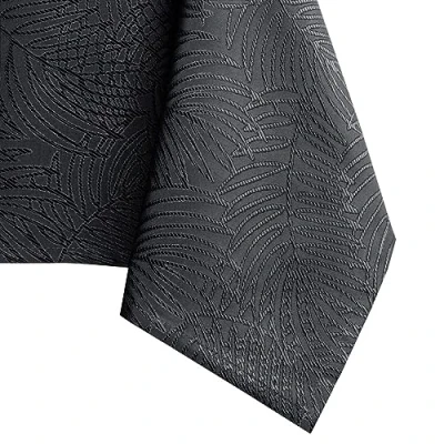 Afbeelding van AmeliaHome tafelkleed lotuseffect waterafstotend linnenlook Antraciet Gaia 150x260 cm